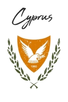 Cyprus: Shield Emblem 120 Page Lined Note Book 1656739313 Book Cover