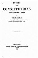 �tudes Sur Les Constitutions Des Peuples Libres 1148580107 Book Cover