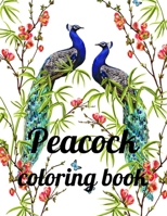 Peacock coloring book: A Coloring Book of 35 Unique Stress Relief Peacock Coloring Book Designs Paperback B08SGWD2SQ Book Cover
