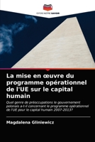 La mise en oeuvre du programme opérationnel de l'UE sur le capital humain 6202762217 Book Cover