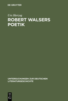 Robert Walsers Poetik 3484101970 Book Cover