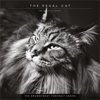 The Browntrout Portrait Series: The Regal Cat 2026 12 X 24 Inch (Hanging) Monthly Square Wall Calendar Plastic-Free B0DYL2DHVV Book Cover
