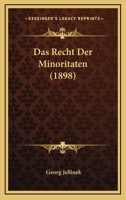 Das Recht Der Minoritaten 3743492830 Book Cover