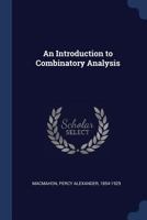An Introduction to Combinatory Analysis 1016148534 Book Cover