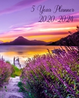 Five Year Planner 2020-2024: Mountain & Lake Cover - 60 Month Calendar - 5 Year Monthly Planner / Diary Journal - Multi Year Schedule Organizer - Agenda Notebook with Inspirational Quotes 1694233634 Book Cover