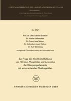 Zur Frage Der Mischkristallbildung Von Nitriden, Phosphiden Und Arseniden Der Ubergangselemente 3663067122 Book Cover