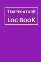 Temperature Log Book: Food Temperature Log Sheet, Temperature Check Sheet, Fridge Temperature Record Sheet Template, Temperature Recorder 1675890455 Book Cover