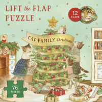 Cat Family Christmas Lift-The-Flap Puzzle: Count Down to Christmas: 12 Flaps: 76 Pieces B0BTKG1TSF Book Cover