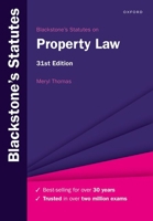 Blackstones Statutes on Property Law 31st Edition 0198890281 Book Cover