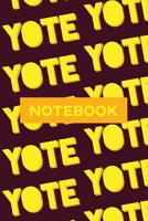 Notebook: Yote Yellow Orange Typography Meme Pattern 1091131384 Book Cover
