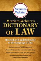 Merriam-Webster's Dictionary of Law 0877796041 Book Cover