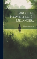 Parole de Providence Et M�langes... 102016817X Book Cover