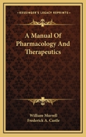 A Manual of Pharmacology and Therapeutics Eng. Ed 1357446314 Book Cover