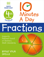 10 Minutes a Day Fractions, 4th Grade 0744031524 Book Cover