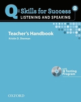 Q: Skills for Success 2 Listening & Speaking Teacher's Handbook with Test Generator B00RP668VM Book Cover