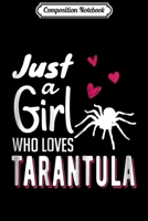 Composition Notebook: Just A Girl Who Loves Tarantulas Big Spider Women s Journal/Notebook Blank Lined Ruled 6x9 100 Pages 1702687465 Book Cover