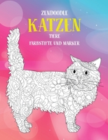 Zendoodle - Farbstifte und Marker - Tiere - Katzen null Book Cover