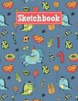 Sketchbook: 8.5 x 11 Notebook for Creative Drawing and Sketching Activities with Children's Holiday Themed Cover Design 1659875218 Book Cover