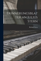 Erinnerungsblatter an Julius Stern 1015790224 Book Cover