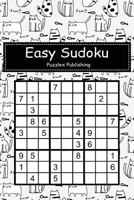 Easy Sudoku: Sudoku Puzzle Game For Beginers With Cute Cat Pattern Background Cover 1793483531 Book Cover