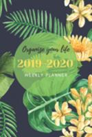 Organize your life , 2019-2020 Weekly Planner: October 2019-December 2020 Weekly and Monthly Planner,for kids, teacher, student, women , girls ,men , ... 100 pages ,orange floral tropical ,waterbird 1691822221 Book Cover