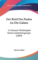 Der Brief Des Paulus an Die Galater 374362866X Book Cover