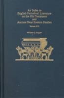 An Index to English Periodical Literature on the Old Testament and Ancient Near Eastern Studies 0810836459 Book Cover