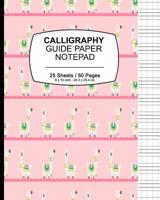 Calligraphy Guide Paper Notepad: Llama Print (5), Calligraphy Guide Book For Lettering and Design Drawing Practice 1099036933 Book Cover