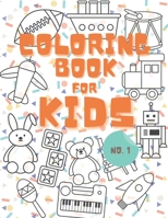 Coloring Book: For Kids Ages 4-8 B0916DZ71J Book Cover