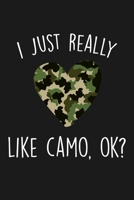 I Just Really Like Camo Ok: Blank Lined Notebook To Write In For Notes, To Do Lists, Notepad, Journal, Funny Gifts For Camo Lover 1677316799 Book Cover