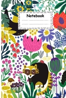 Notebook: adorable sloth and raccoon in jungle: Cute sloth and raccoon in jungle for men women teens kids boy love sloths (100-page size 6x9 inches college ruled) 1700168738 Book Cover
