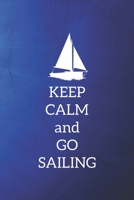 Grand Fantasy Designs - Notes: Keep Calm go Sailing - Notebook 6x9 checkered 1687790639 Book Cover