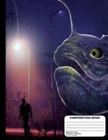 Purple Sea Monster on Land Composition Notebook Wide Ruled 200 pages / 100 sheets, 8-1/2" x 11" 1978012608 Book Cover