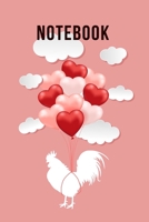 Notebook: valentines day gift, present for men and women: 6x9 Journal Paper 100 Pages Glossy Cover - Happy valentines day! 166163737X Book Cover