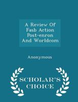 A Review Of Fasb Action Post-enron And Worldcom 1240483201 Book Cover