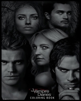 vampire diaries coloring book: Coloring Books For Teens And Adults B09188NHZ9 Book Cover