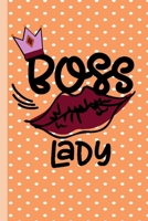 Boss Lady: Pretty Lined Blank Writing Journal for Women Entrepreneurs, Managers, Business Side Hustles- Peach 1696143004 Book Cover