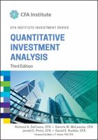 Quantitative Investment Analysis (CFA Institute Investment Series) 0470052201 Book Cover