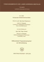 Differentielle Prognostizierbarkeit Von Schulleistung 3531031252 Book Cover