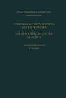 Internationale Union für Theoretische und Angewandte Mechanik / International Union of Theoretical and Applied Mechanics: Verformung und Fliessen des Festkörpers / Deformation and flow of Solids 3662387913 Book Cover