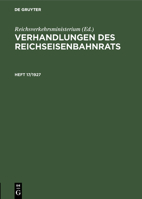 Verhandlungen des Reichseisenbahnrats Verhandlungen des Reichseisenbahnrats (German Edition) 3486754831 Book Cover