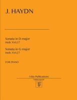 J. Haydn, Sonatas in D Major, Hob. XVI: 37 and in G Major, Hob. Xvi:27 1545412073 Book Cover