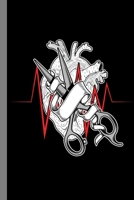 Scissor Heartbeat: Health Medical Surgery Physician Medic Hospital Gift For Surgeons And Doctors (6x9) Dot Grid Notebook To Write In 1688194843 Book Cover