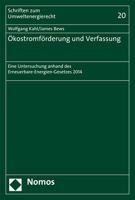 Okostromforderung Und Verfassung: Eine Untersuchung Anhand Des Erneuerbare-Energien-Gesetzes 2014 3848722437 Book Cover