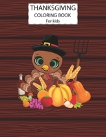 Thanksgiving Coloring Book For Kids: Fun Cute Animals Activity Coloring Children Book, Happy Thanksgiving Day Gift For Kids Pre Schoolers. Designs Ill B08NV8G3Y5 Book Cover