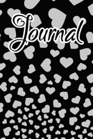 Journal: Silver Falling Hearts Journal for women to write 1657924009 Book Cover