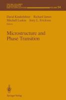 Microstructure and Phase Transition (The IMA Volumes in Mathematics & Its Applications) 1461383625 Book Cover