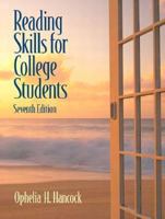 Reading Skills For College Students (7th Edition) 0132208121 Book Cover