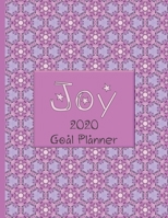 Joy 2020 Goal Planner: Goal planner and organizer to track your monthly, quarterly, and yearly personal, financial, fitness, spiritual, travel, and life goals! Beautiful purple floral glossy cover 1710733756 Book Cover