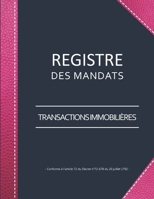 Registre des Mandats: Conforme à l'article 72 du Décret n° 72-678 | Registre des mandats immobilier - Transactions | 103 pages | format large 21,59cm ... imitation cuir rose (French Edition) 1710721596 Book Cover